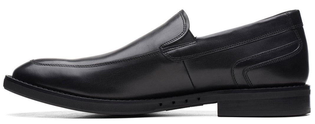 Clarks Men Black Leather Slip-On Sneakers Shoes – Wholesale