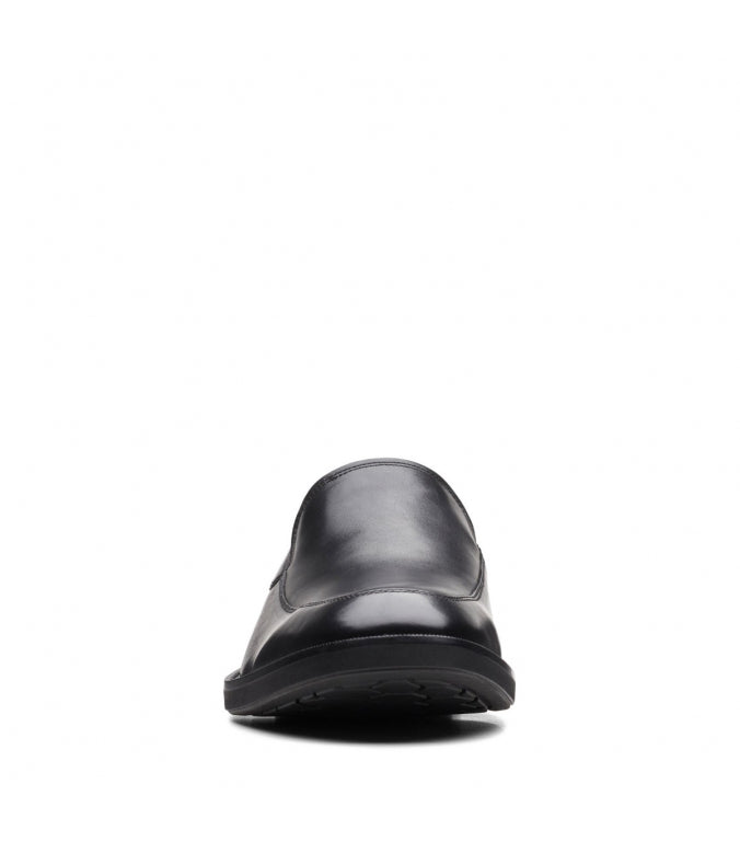 Clarks Men Black Leather Slip-On Sneakers Shoes – Wholesale_5