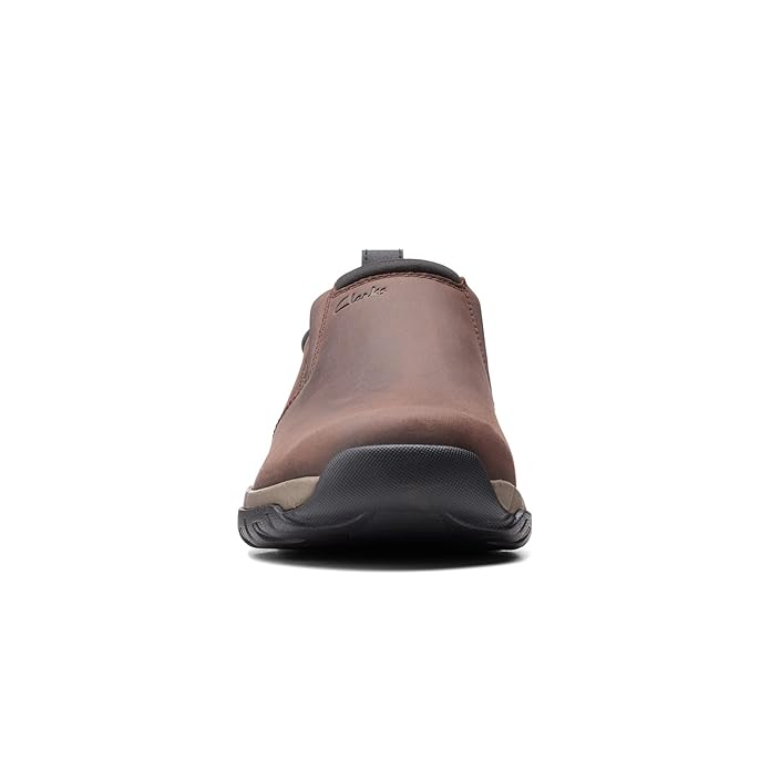 Clarks Men's Grove Step Brown Leather Slip On shoes – Wholesale_5