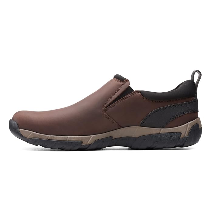 Clarks Men's Grove Step Brown Leather Slip On shoes – Wholesale_4
