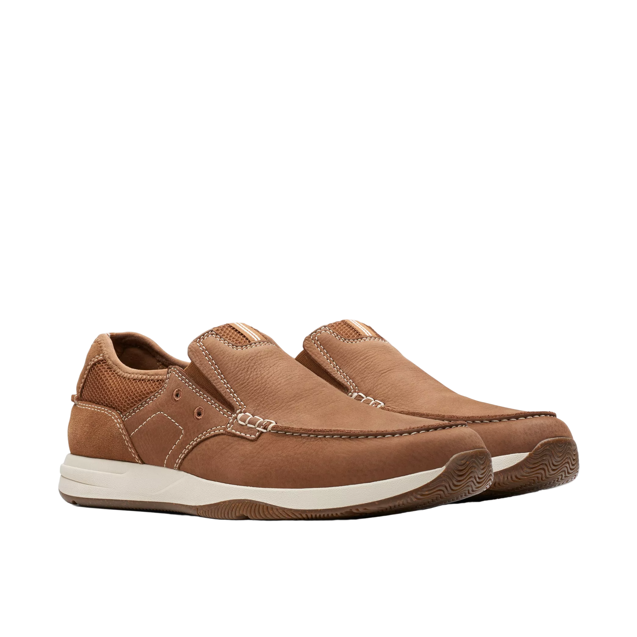 Clarks Sailview Step Men’s Light Tan Nubuck Slip-On Shoes – Wholesale_5