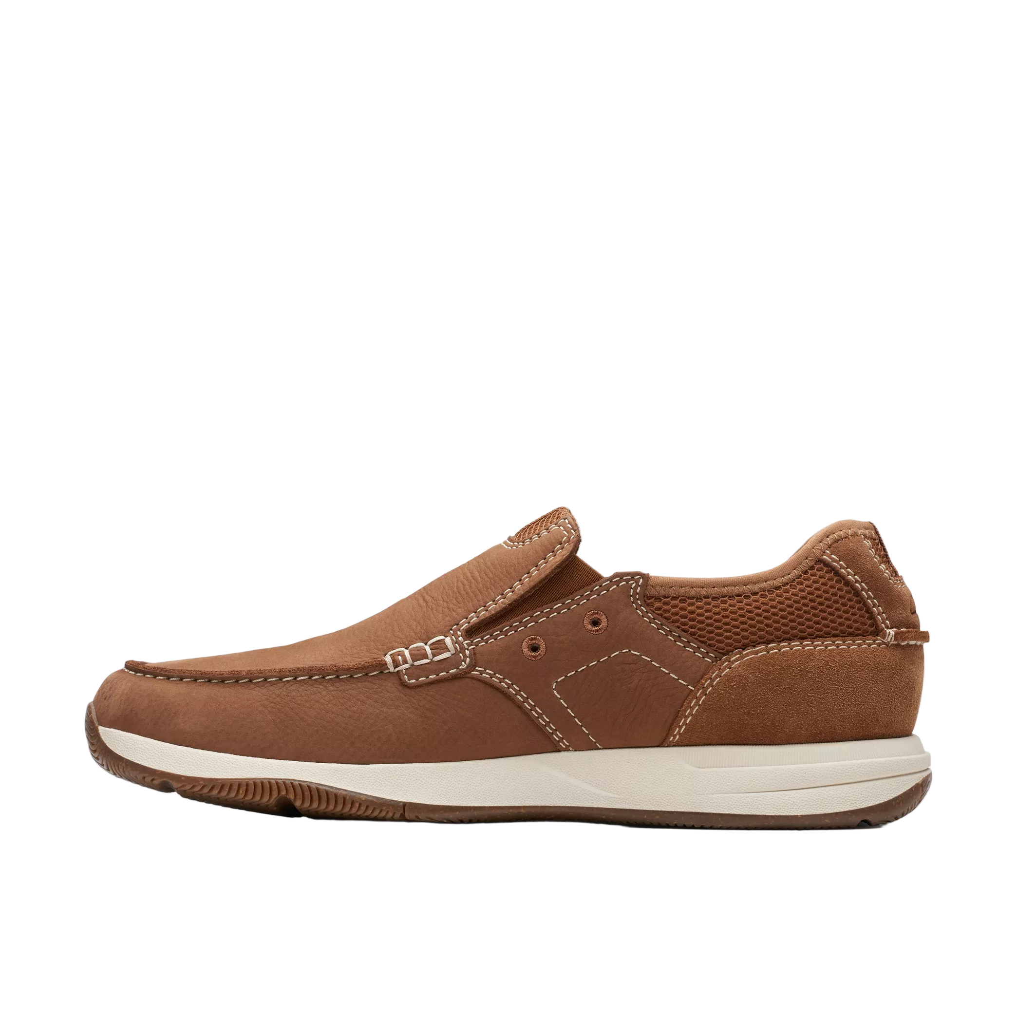 Clarks Sailview Step Men’s Light Tan Nubuck Slip-On Shoes – Wholesale_4