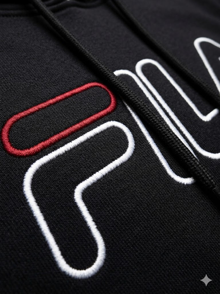 FILA Classic Outline Pullover Hoodie 'Black' – Wholesale_4