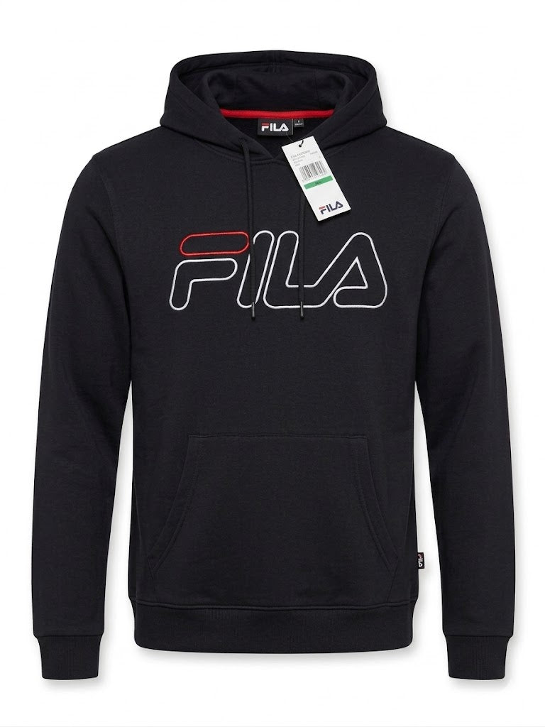 FILA Classic Outline Pullover Hoodie 'Black' – Wholesale_2