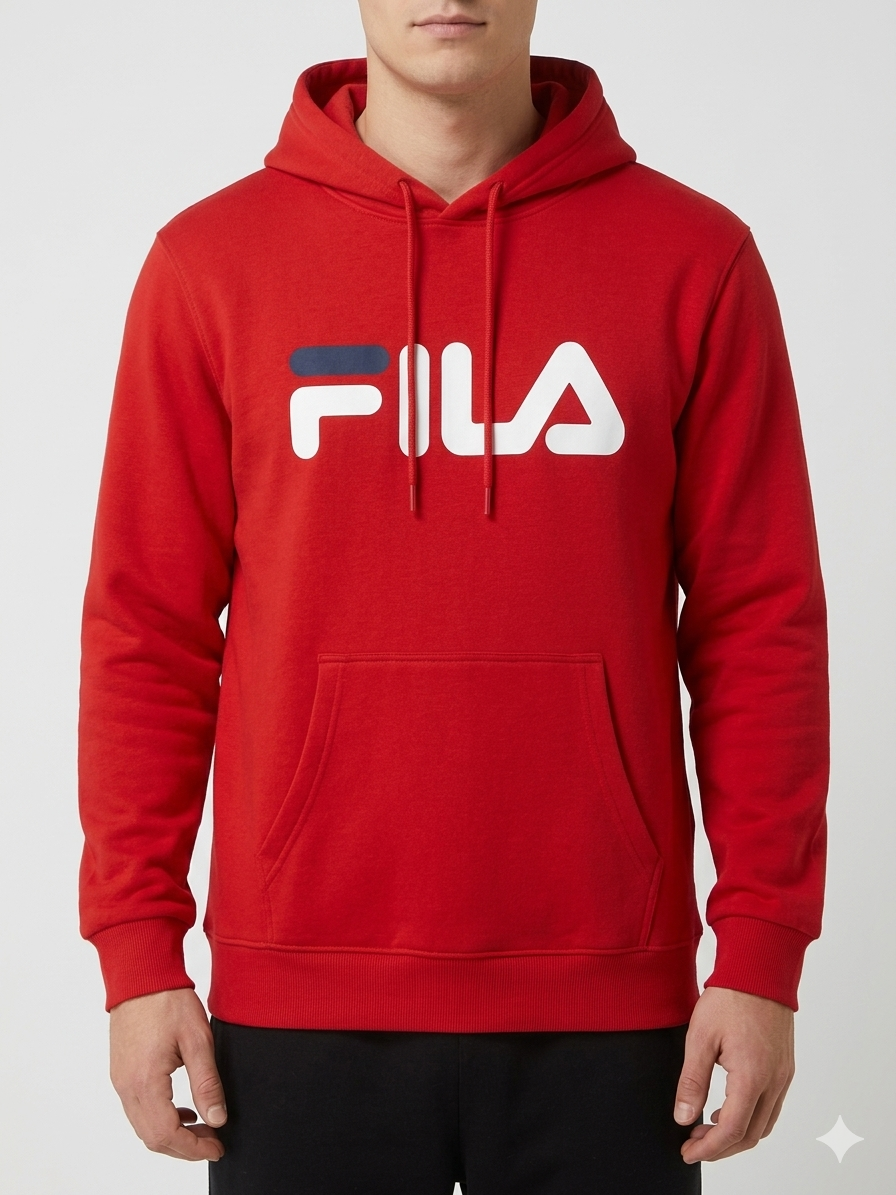 Fila Classic Logo Hoodie Men's 'Sport Red' – Wholesale_3