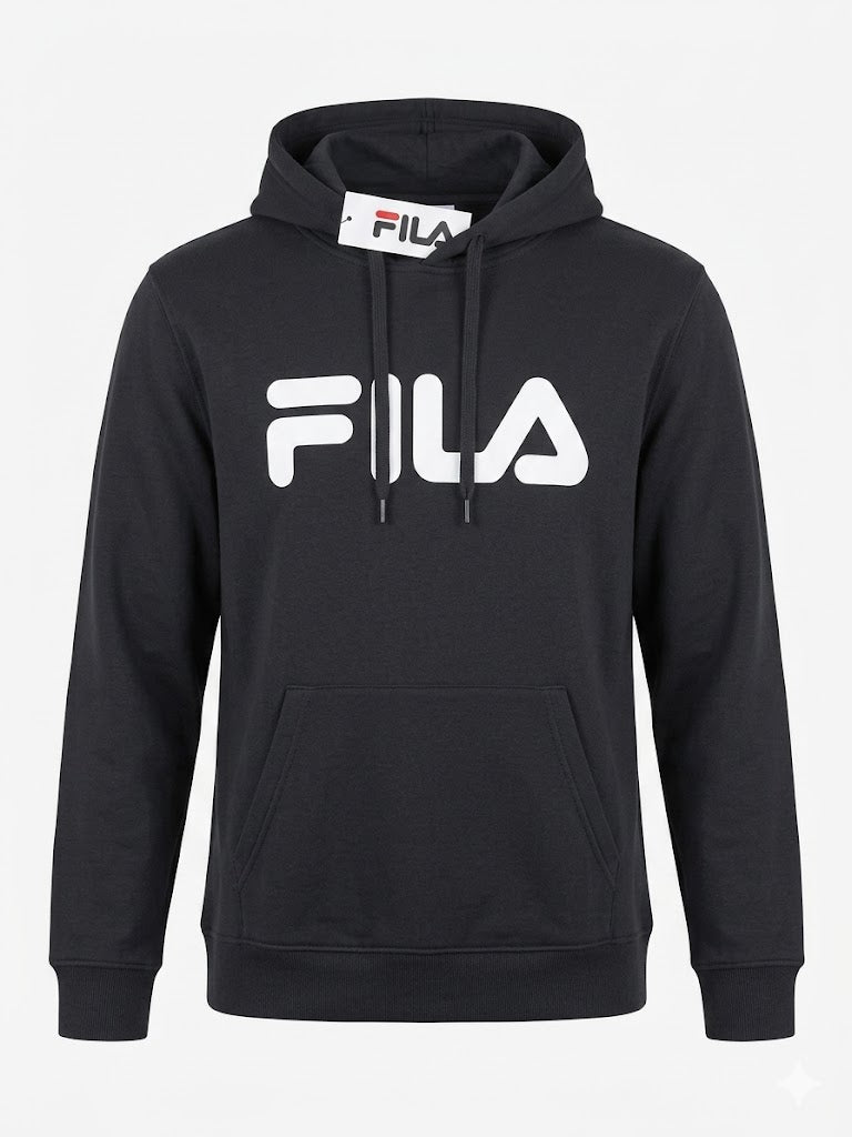 Fila Essential Addard Hoodie 'Black / All White Logo' – Wholesale