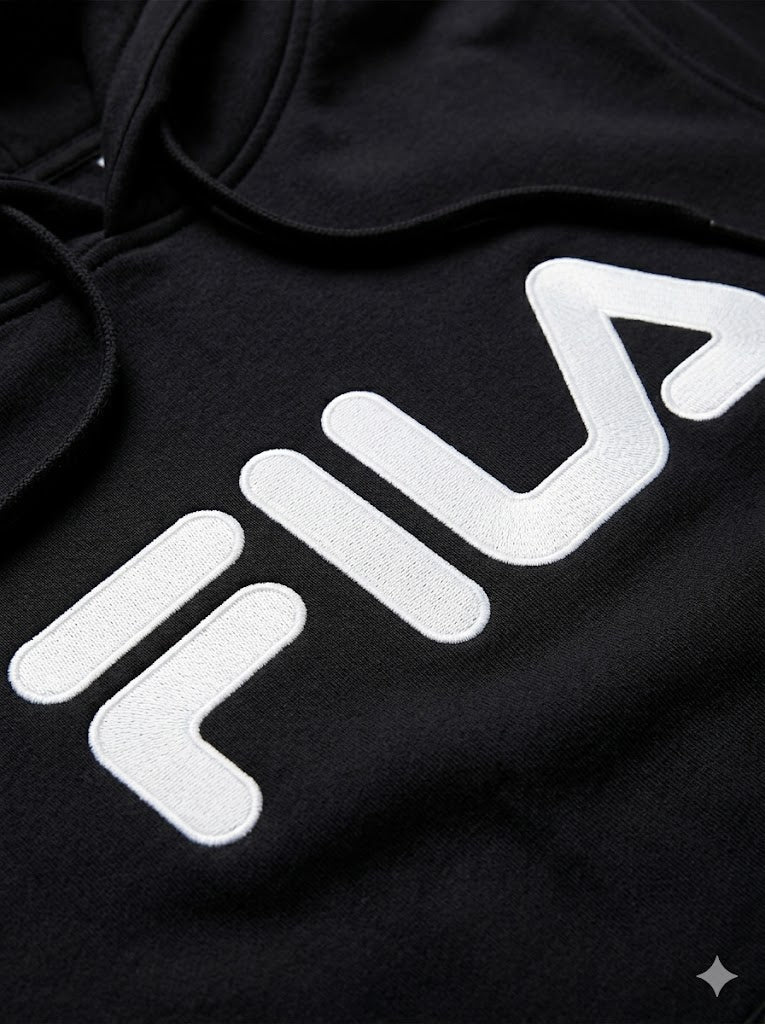 Fila Essential Addard Hoodie 'Black / All White Logo' – Wholesale_4