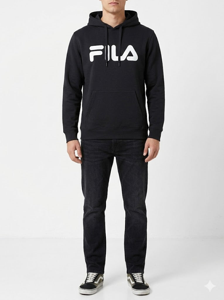Fila Essential Addard Hoodie 'Black / All White Logo' – Wholesale_3