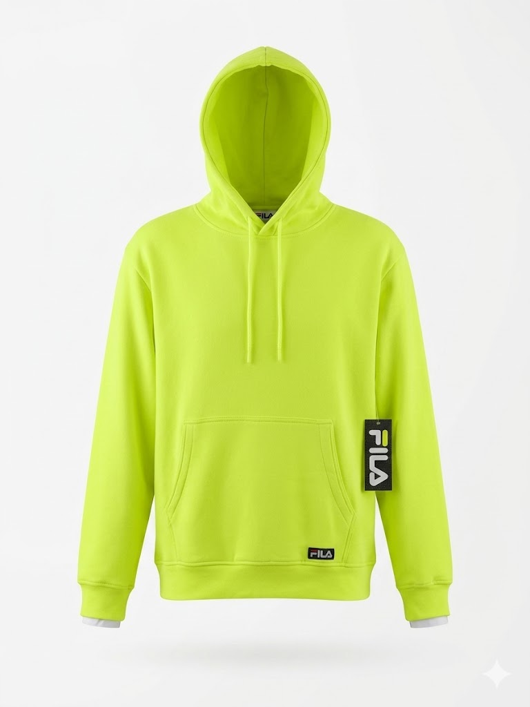 FILA Hi Vis Pullover Hoodie 'Electric Lime' – Wholesale