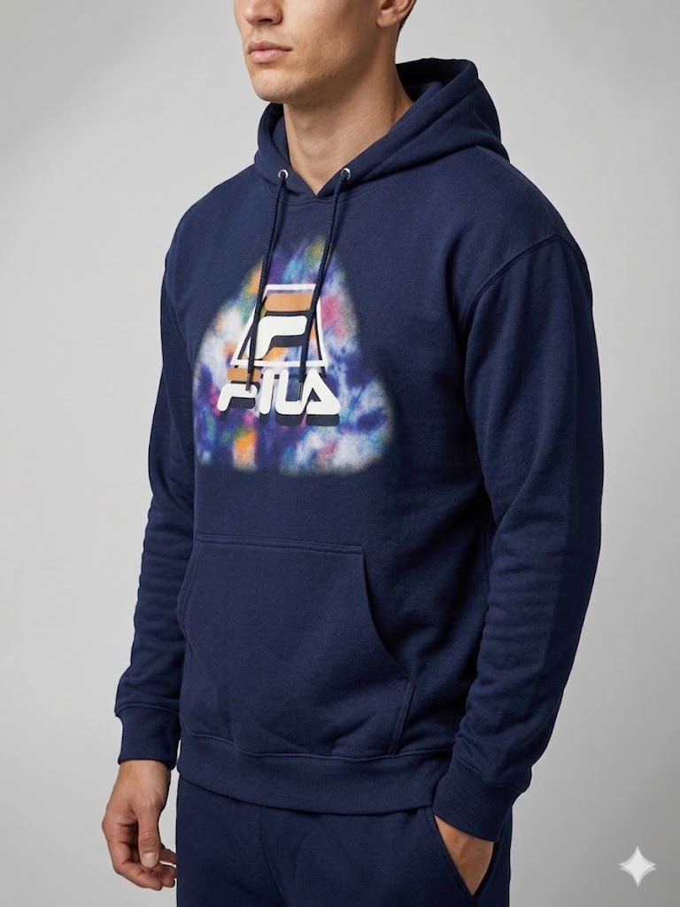Fila Men's 'Navy Abstract' Tie Dye Hoodie – Wholesale_3