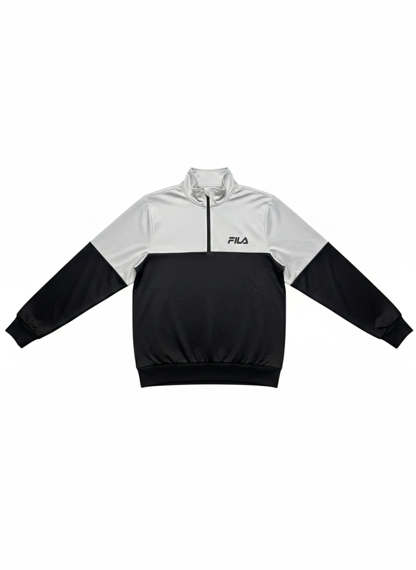 FILA Men's Circuit Performance 1/2 Zip 'Black & White' – Wholesale
