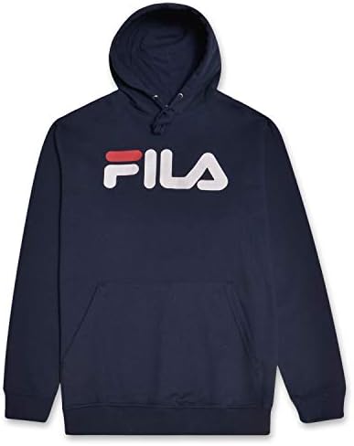 FILA Men's Classic Logo Pullover Hoodie 'Navy Blue' – Wholesale
