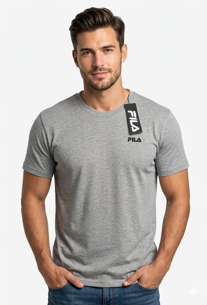 FILA Men's Essential Crew Neck T-Shirt - Heather Grey – Wholesale