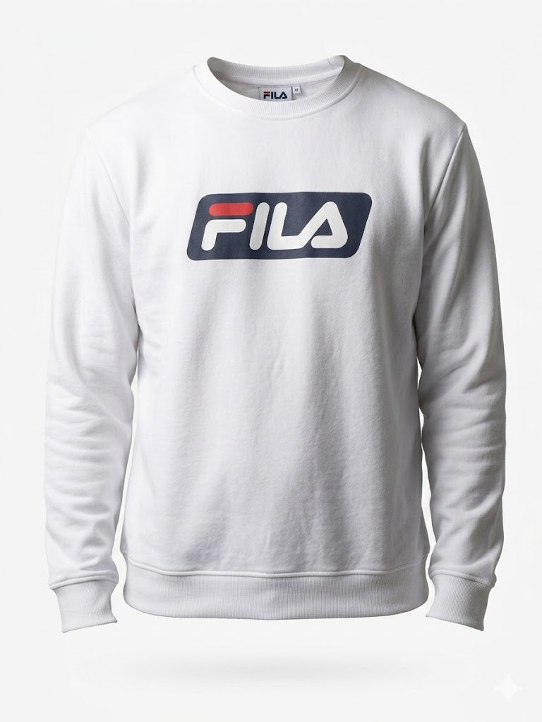 FILA Men's Mack Long Sleeve Crew Sweatshirt 'White' - (SM13B64B-100) – Wholesale