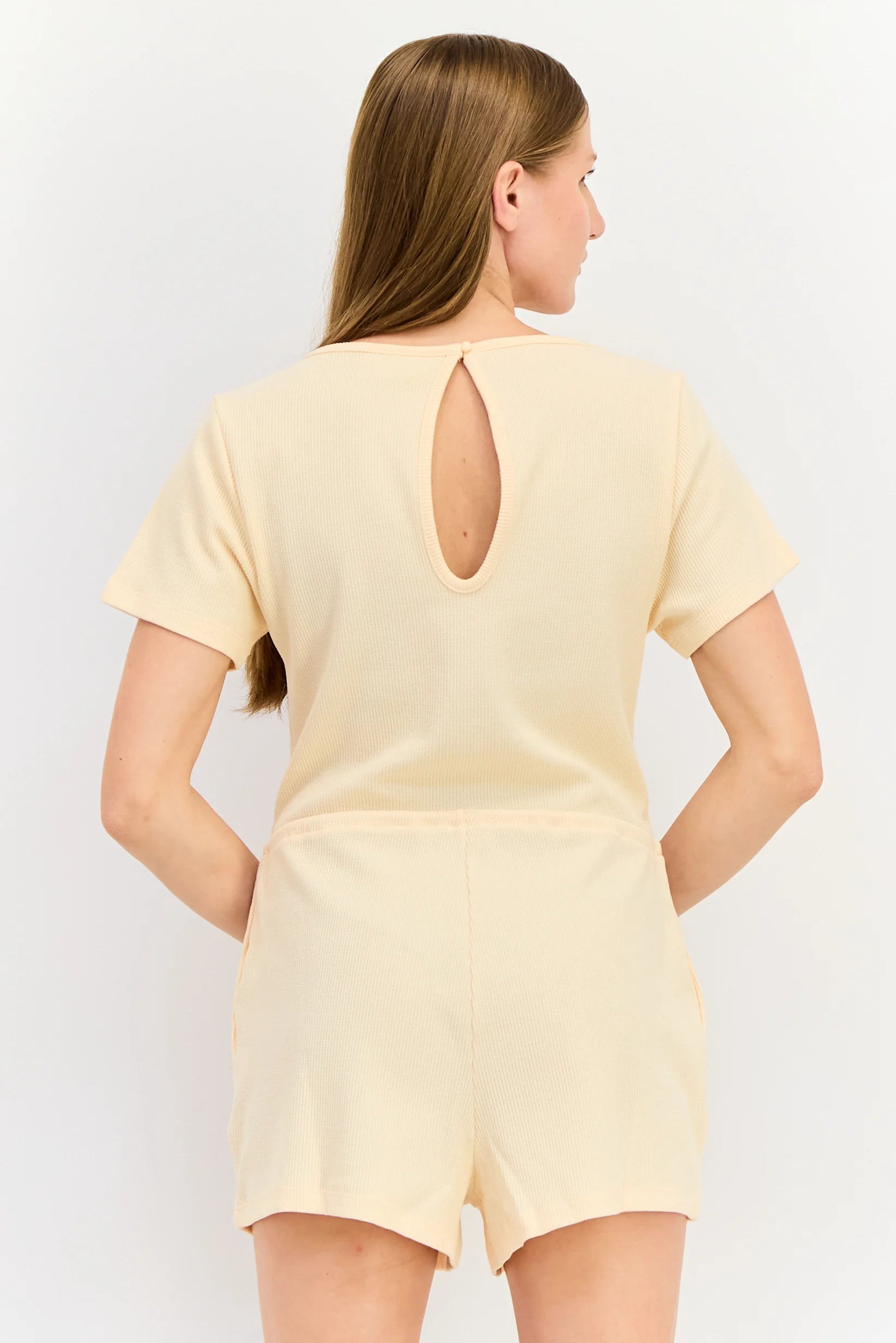 Fila Women Sportswear Fit Short Sleeve Outdoor Playsuit, Peach LW211174 – Wholesale_3