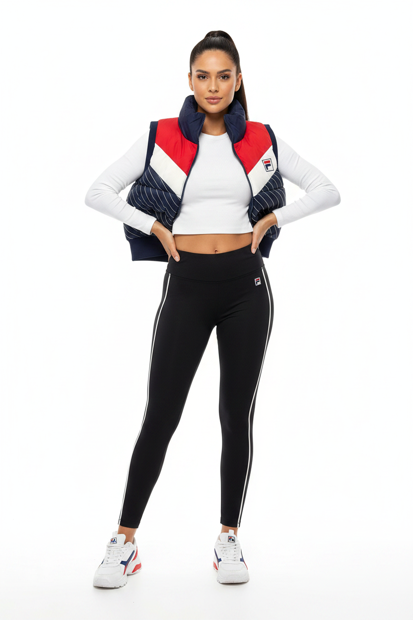 Fila Women's Quilted Gilet Diagonal Pattern(F22WF008) – Wholesale_6