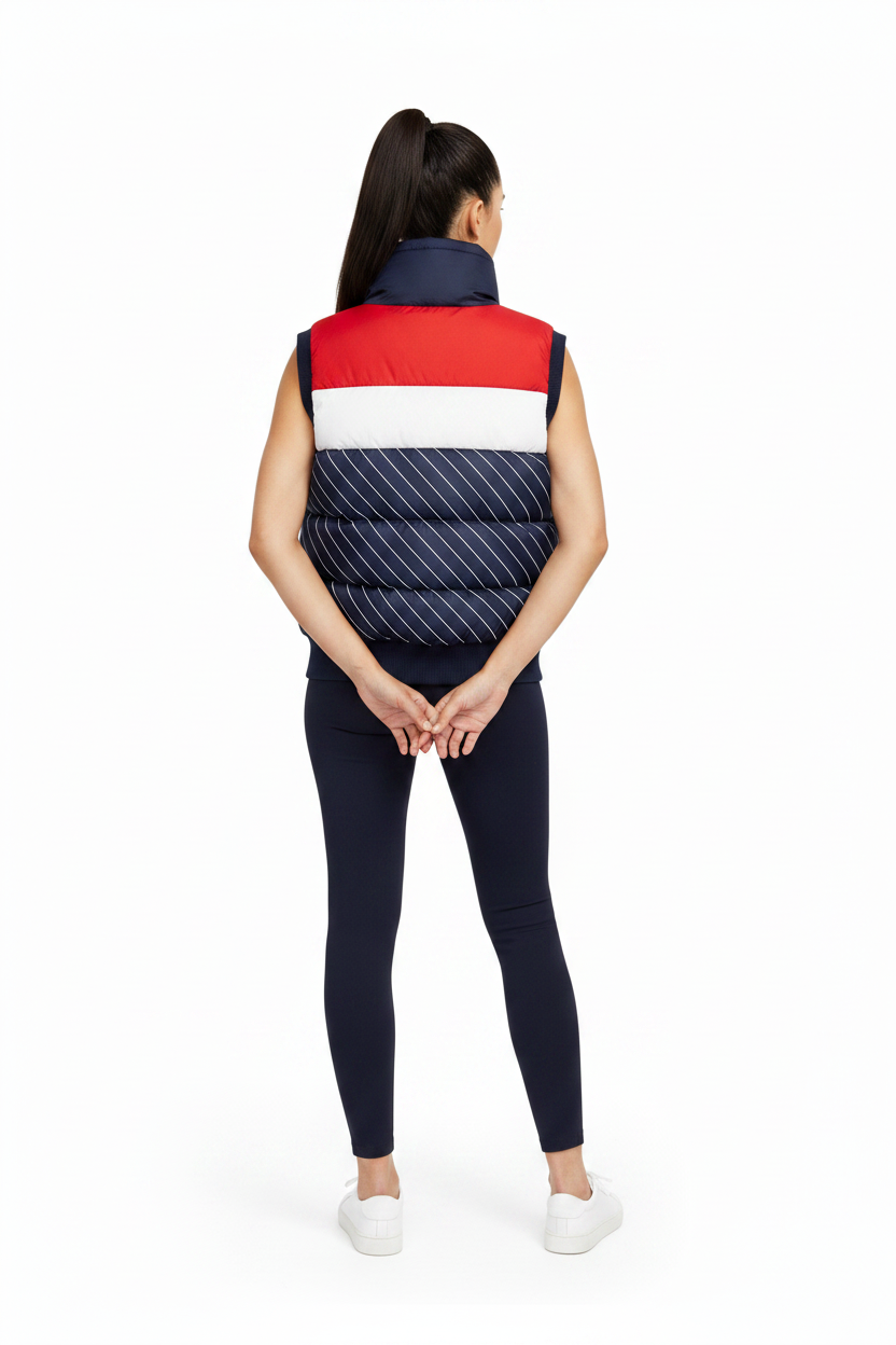 Fila Women's Quilted Gilet Diagonal Pattern(F22WF008) – Wholesale_4