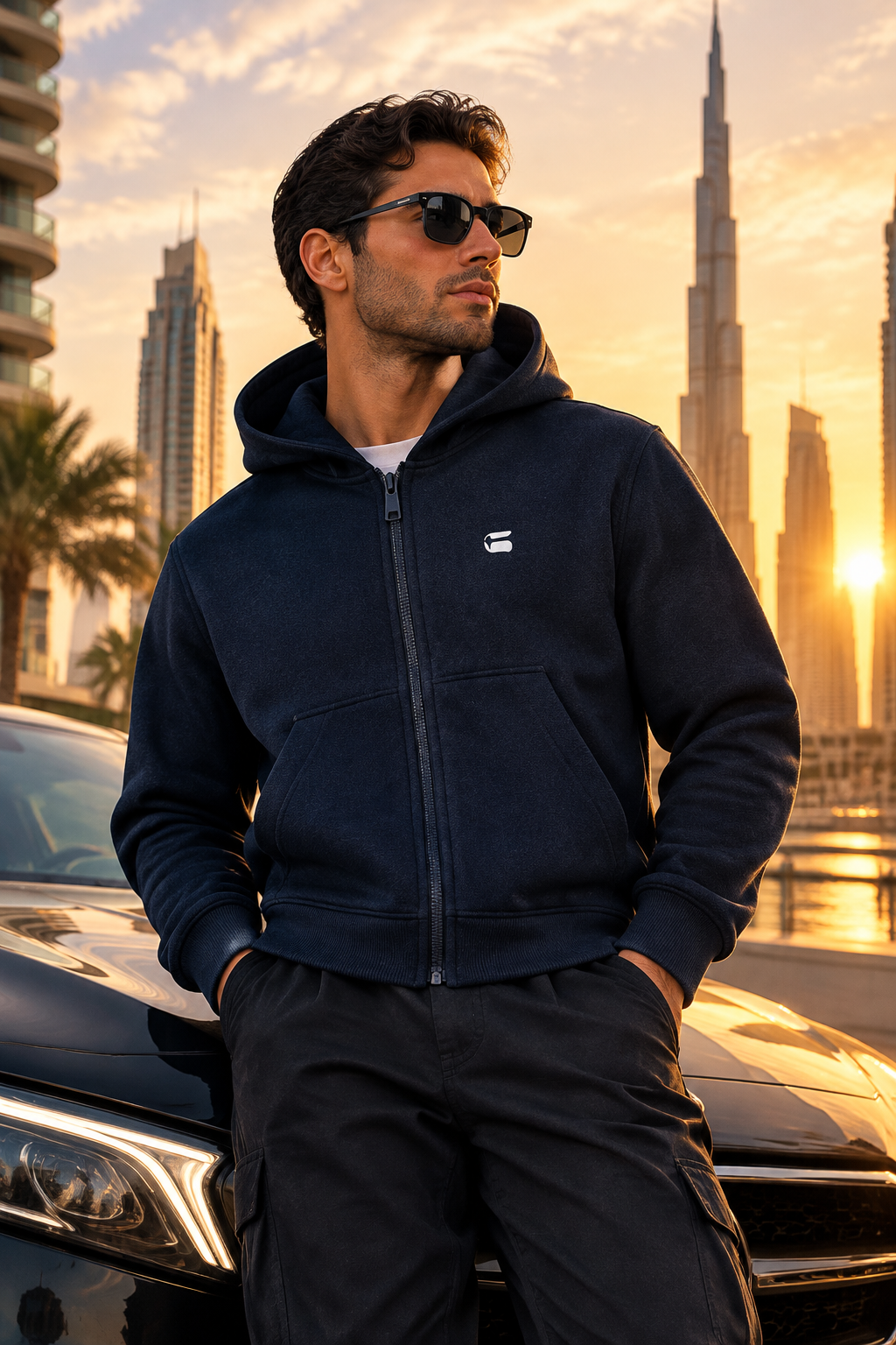 G-Star RAW Premium Core Hooded Zip Sweater – Dark Blue – Wholesale_3