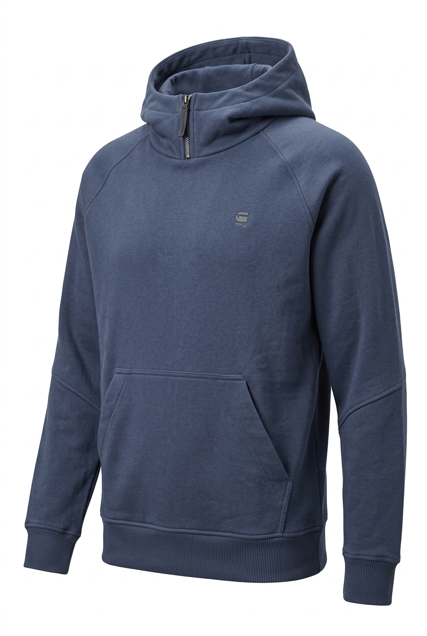 G-Star Raw Sweatshirt Dark Navy Blue Cadet Street Hooded Pullover Men's – Wholesale_3