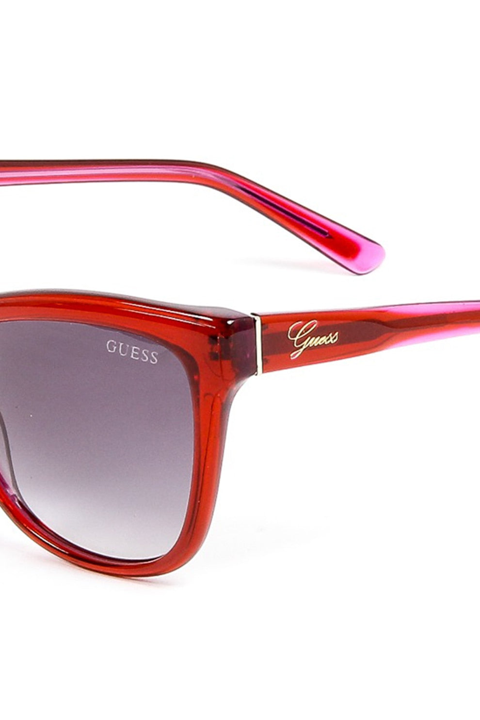 GUESS Cat-eye sunglasses with discreet logo, Red, 56-18-135 Standard – Wholesale_4