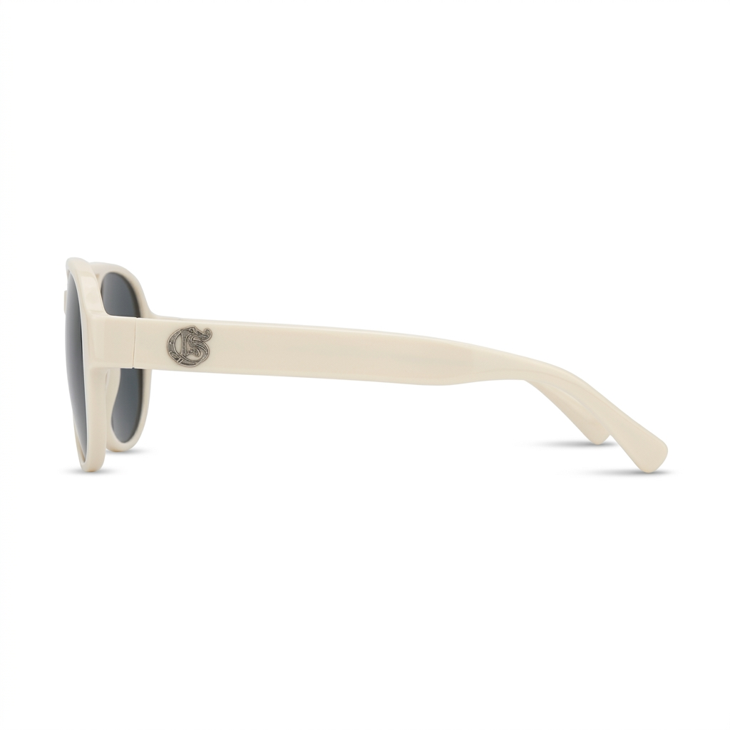 GUESS Cream white Aviator Sunglasses with Dark Lenses – Wholesale_3