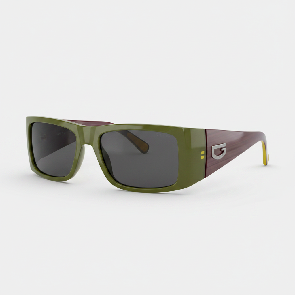 Guess GU6213 OL-3 Sunglasses – Olive Green / Burgundy / Dark Smoke – Wholesale_6
