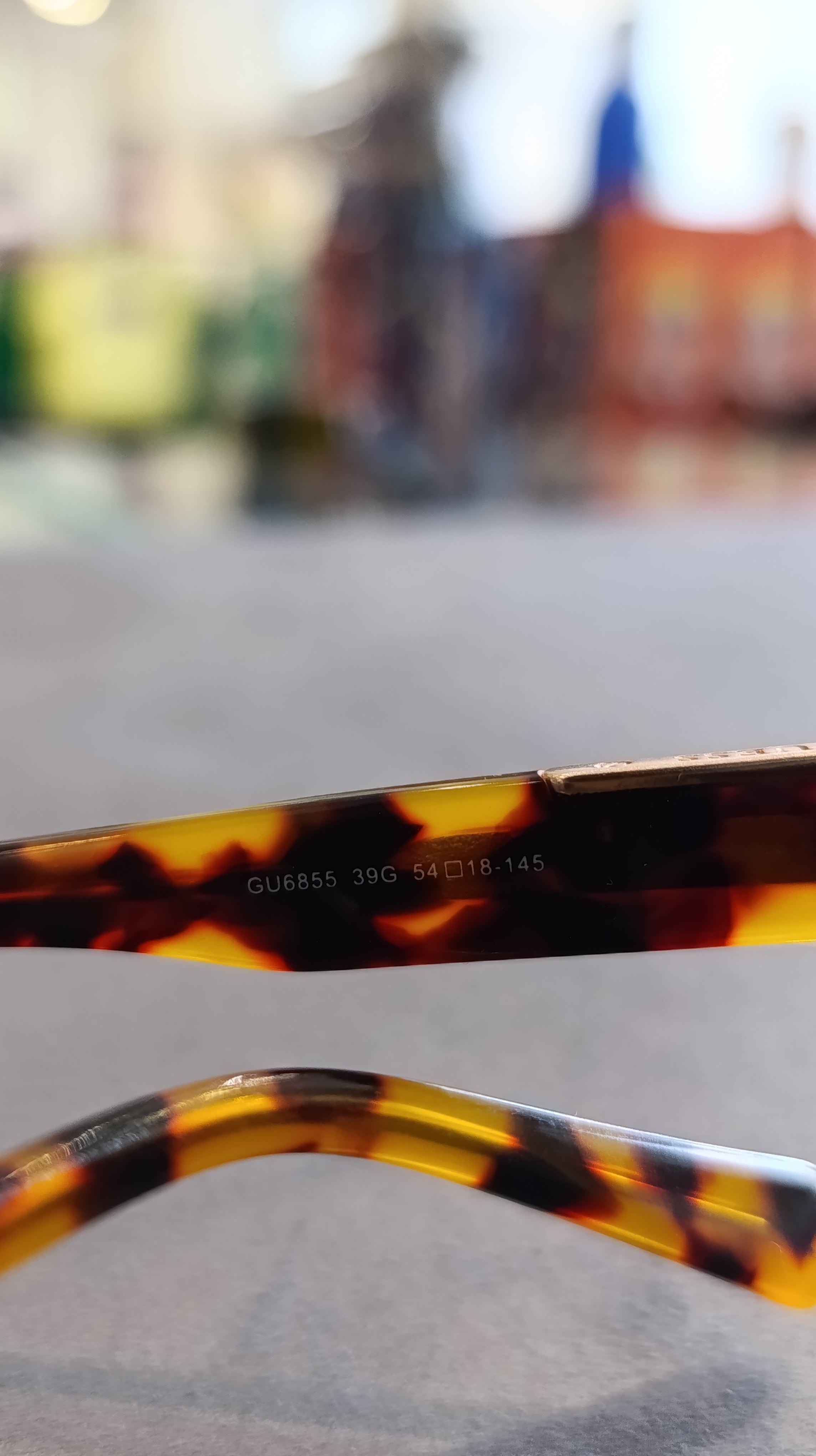Guess GU6855 39G Sunglasses – Yellow / Tortoise / Grey – Wholesale_3