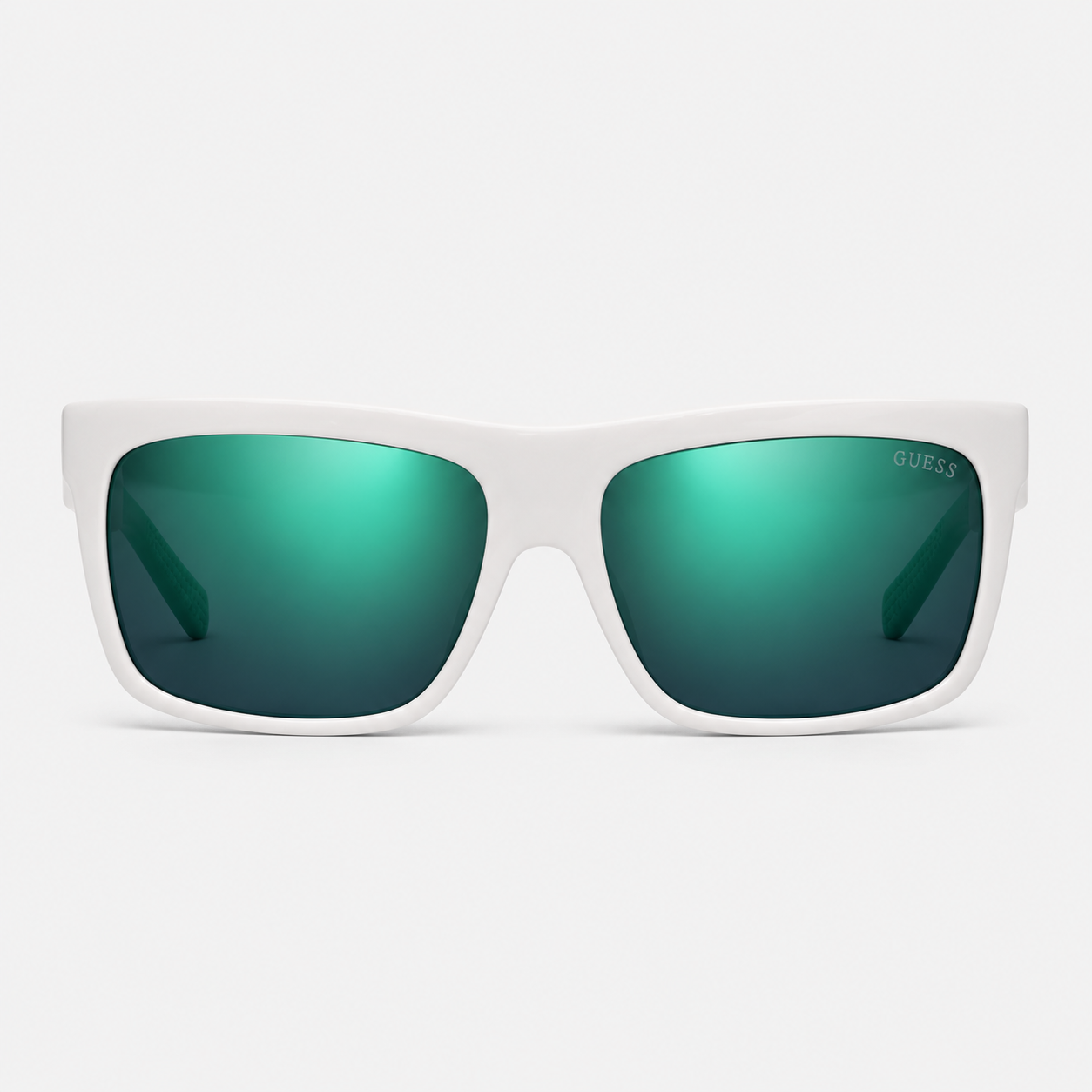 Guess GU6863 21Q Sunglasses – White Frame / Green Teal Mirror – Wholesale