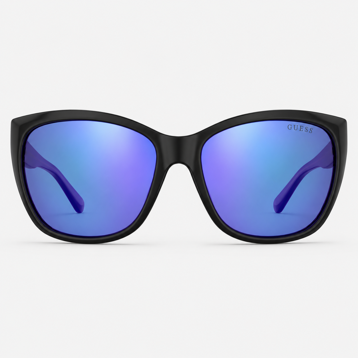Guess GU7308 90X Sunglasses – Black Crystal Studs / Blue Teal Mirror – Wholesale