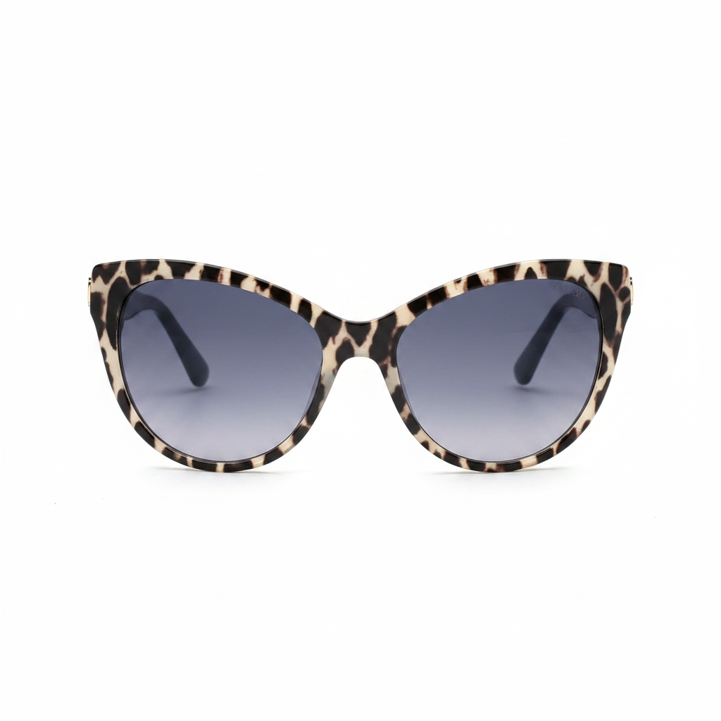 Guess gu7430 92b sunglasses – leopard print / blue purple gradient – wholesale