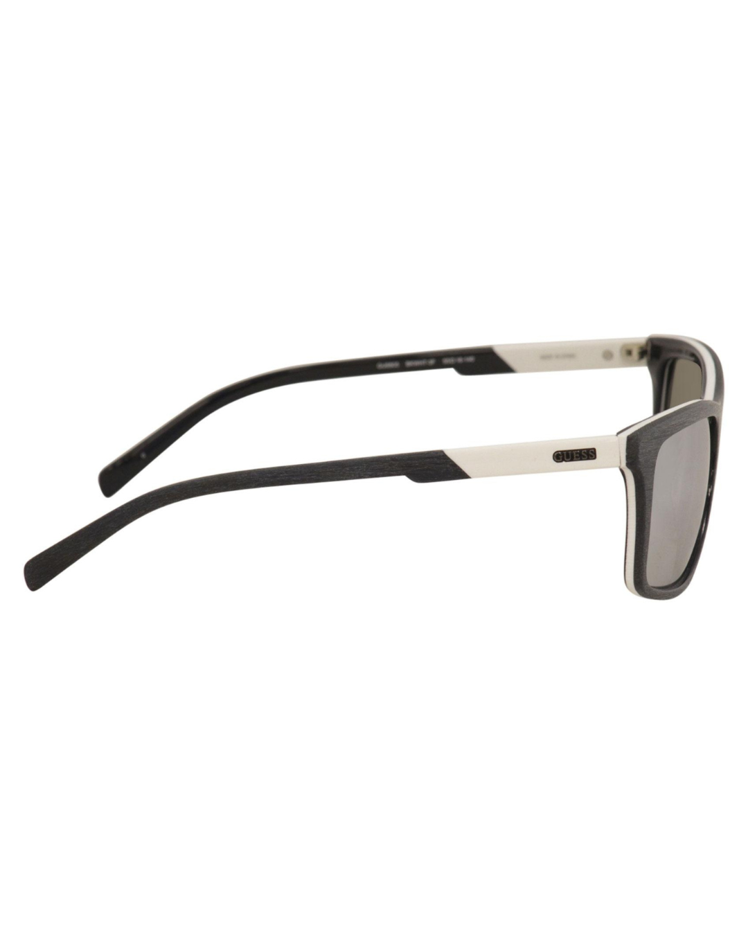 Guess Men's GU6805 BKWHT-3F Black/White Rectangle Sunglasses 55mm – Wholesale_5