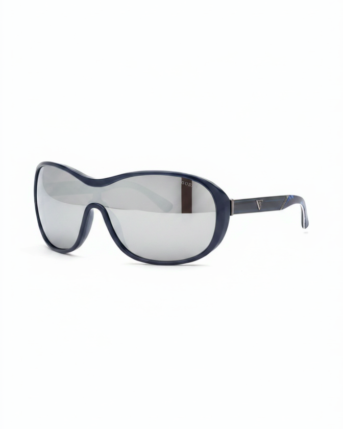 Guess over sized blue uv protection sunglasses gu7201 bl-72f 135 – wholesale