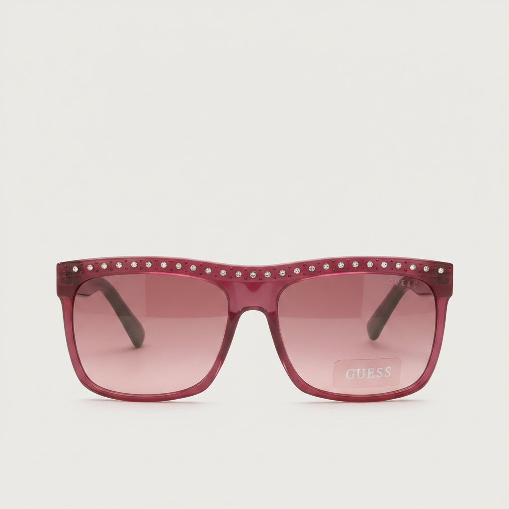 Guess Women GU6300 Square Sunglasses, Burgundy Mint – Wholesale