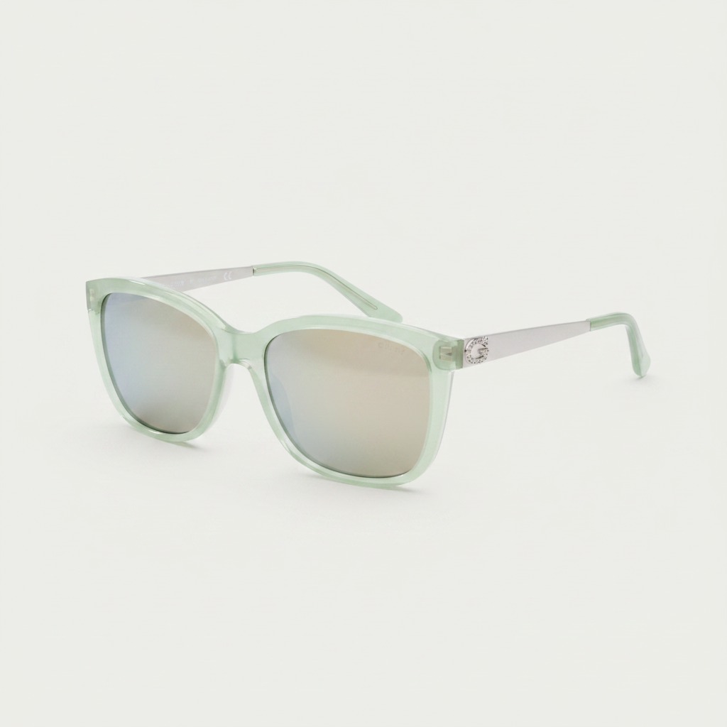 Guess Women GU7444 Oversized Square Sunglasses, Mint Green Mirror – Wholesale_5