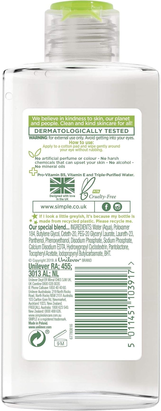 Simple Kind to Eyes Eye Make-Up Remover | 125ml – Wholesale_6